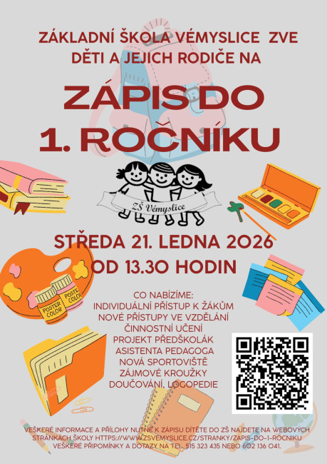 Zápis do 1. třídy