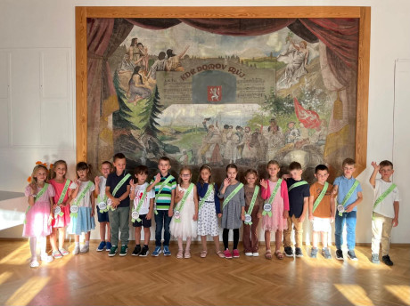 Slavnostní přivítání našich prvňáčků na radnici